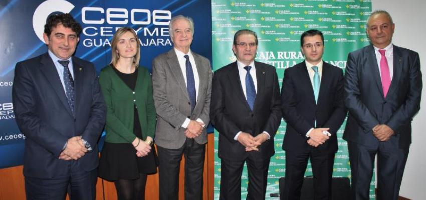 Caja Rural Castilla-La Mancha y CEOE-CEPYME Guadalajara estrechan su colaboraci�n corporativa