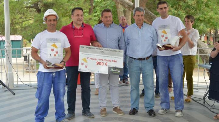 Pablo Conchuela y Alfonso de las Heras, ganadores de la paleta de oro XIX Concurso de Alba�iler�a