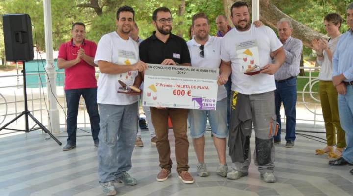 Pablo Conchuela y Alfonso de las Heras, ganadores de la paleta de oro XIX Concurso de Alba�iler�a