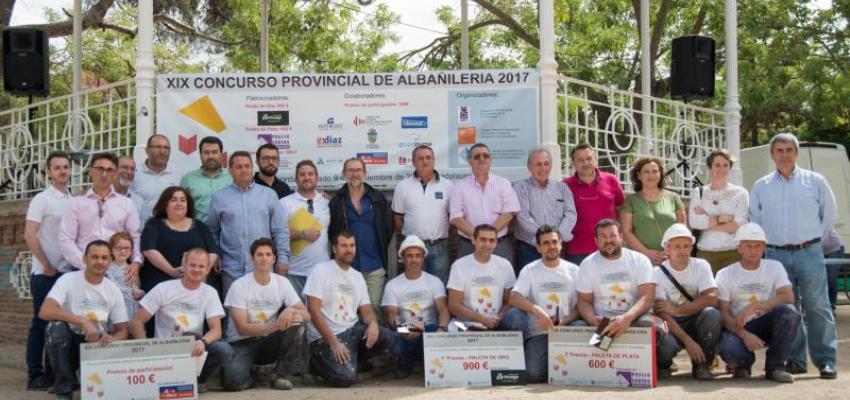 Pablo Conchuela y Alfonso de las Heras, ganadores de la paleta de oro XIX Concurso de Alba�iler�a