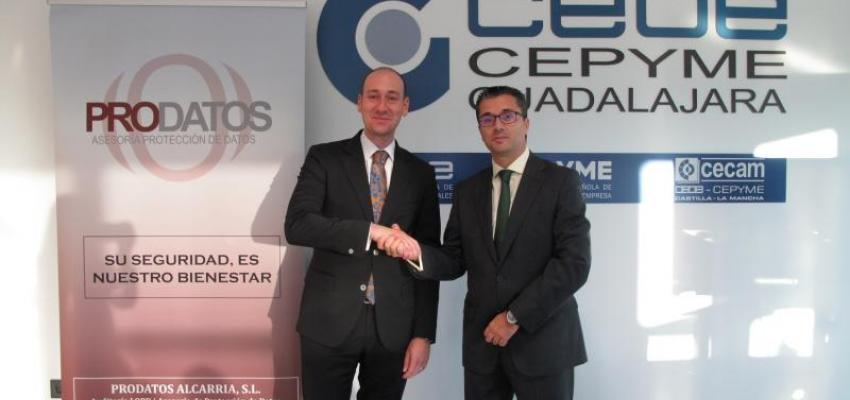 CEOE- CEPYME Guadalajara renueva su convenio con Prodatos Alcarria