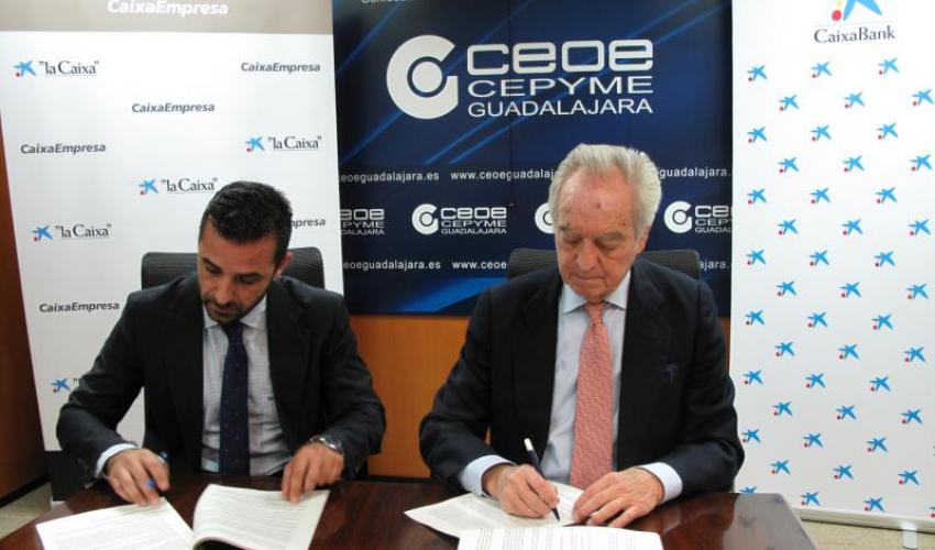 CaixaBank y CEOE-CEPYME Guadalajara potencian el sector empresarial en Guadalajara