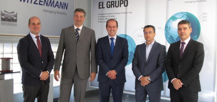 El director general de Empresas, Competitividad e Internacionalizaci�n, junto con el secretario general de CEOE-CEPYME Guadalajara, visitan la empresa alcarre�a Witzenmann