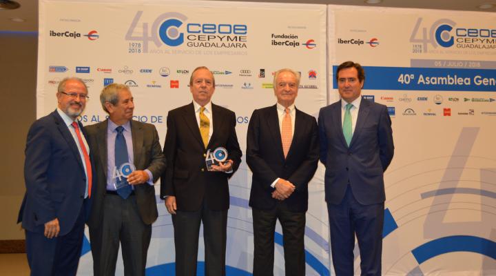 CEOE-CEPYME Guadalajara celebra su 40 Asamblea General con el reconocimiento a diferentes personas, empresas  e instituciones colaboradoras