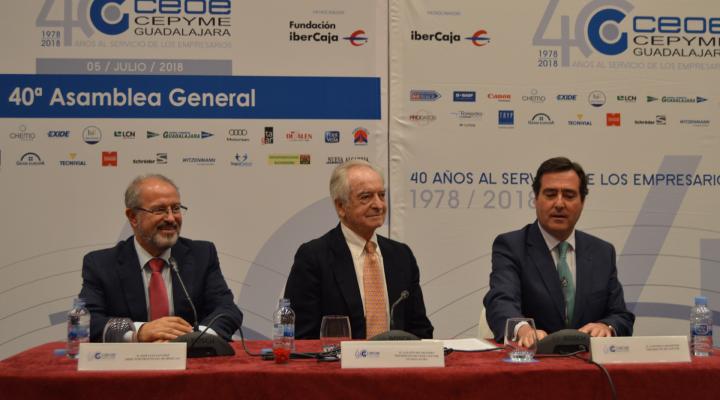CEOE-CEPYME Guadalajara celebra su 40 Asamblea General con el reconocimiento a diferentes personas, empresas  e instituciones colaboradoras