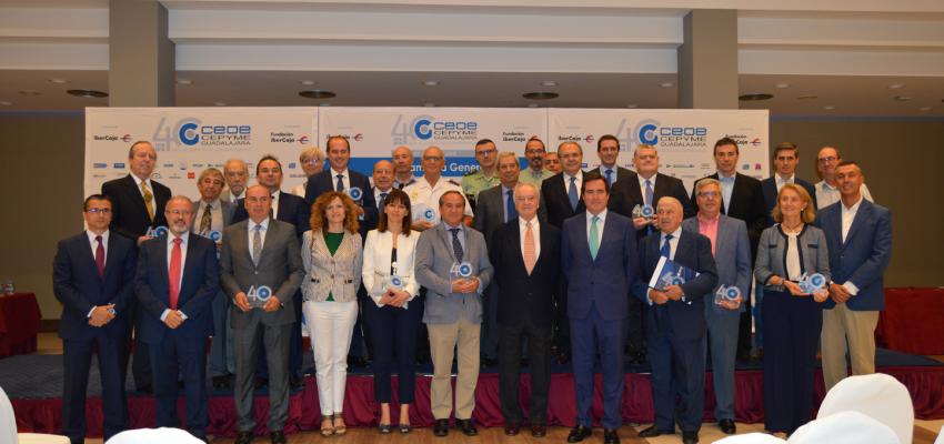 CEOE-CEPYME Guadalajara celebra su 40 Asamblea General con el reconocimiento a diferentes personas, empresas  e instituciones colaboradoras