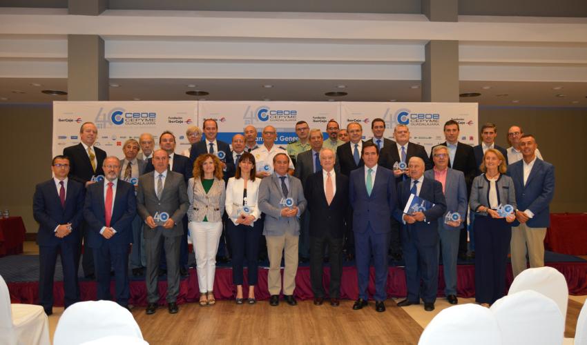 CEOE-CEPYME Guadalajara celebra su 40 Asamblea General con el reconocimiento a diferentes personas, empresas  e instituciones colaboradoras