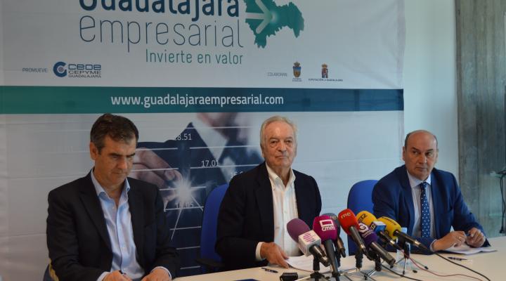 Diputaci�n provincial, Ayuntamiento y CEOE-CEPYME Guadalajara, firman el Convenio del proyecto “Guadalajara Empresarial”