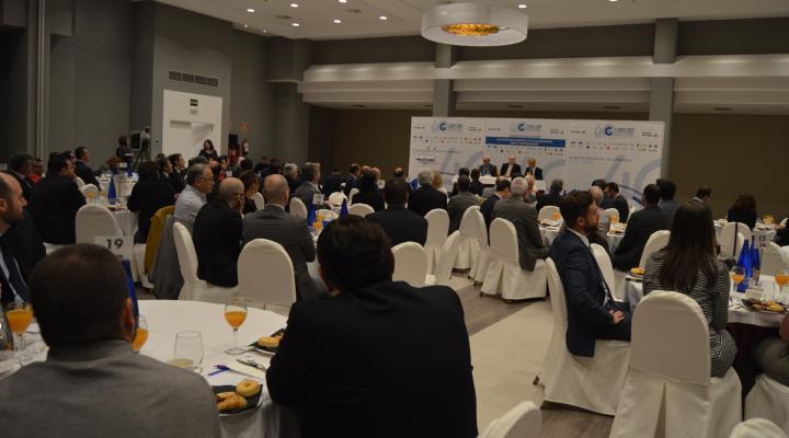 Jos� Luis Aguirre, habla de los retos y las oportunidades que hay por delante en la econom�a espa�ola, en el desayuno empresarial de CEOE-CEPYME Guadalajara