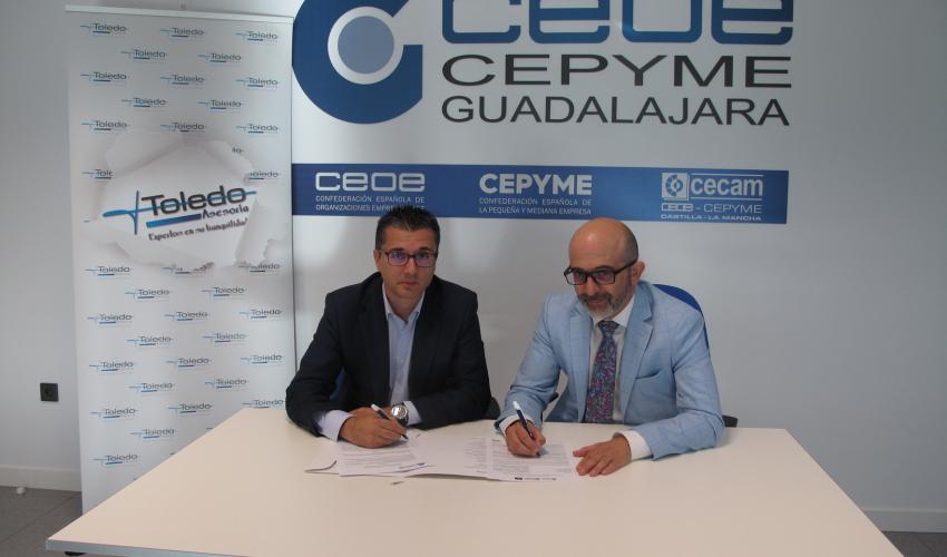 CEOE- CEPYME Guadalajara y Asesor�a Toledo renuevan su convenio de colaboraci�n