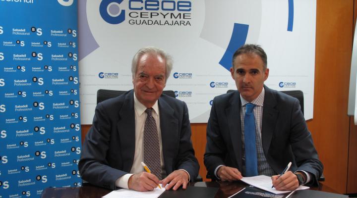 CEOE-CEPYME Guadalajara y Banco Sabadell renuevan su convenio de colaboraci�n