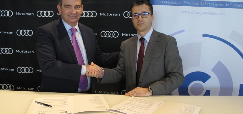 CEOE-CEPYME Guadalajara y Motorsan-Audi firman un convenio de colaboraci�n