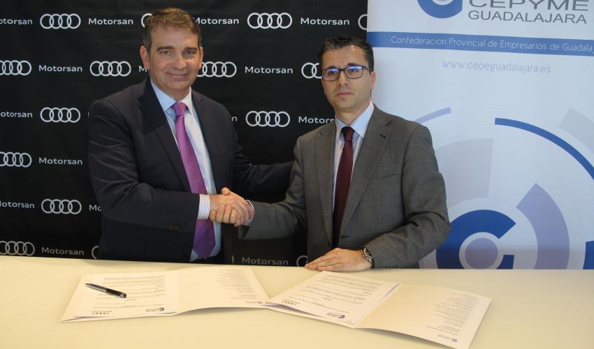 CEOE-CEPYME Guadalajara y Motorsan-Audi firman un convenio de colaboraci�n