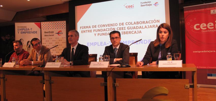 La fundaci�n Ibercaja renueva su colaboraci�n con la Fundaci�n CEEI Guadalajara para desarrollar el Programa Emplea-T y Emprende