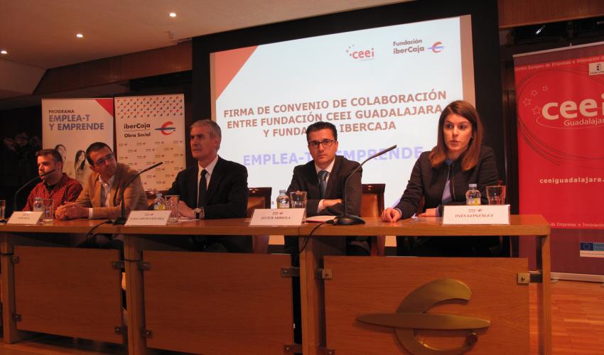 La fundaci�n Ibercaja renueva su colaboraci�n con la Fundaci�n CEEI Guadalajara para desarrollar el Programa Emplea-T y Emprende