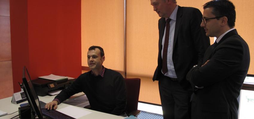 Empresarios alcarre�os mantienen un encuentro empresarial con el consejero econ�mico y comercial de la embajada de B�lgica en Madrid