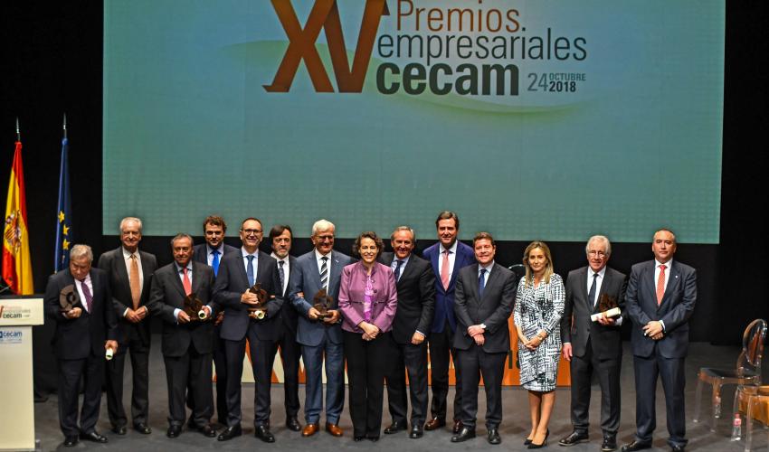 CECAM reconoce el papel imprescindible de los empresarios en sus XV premios empresariales