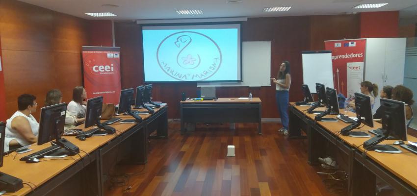 Alumnos del curso de actividades de venta organizado por CEOE-CEPYME Guadalajara, visitan el CEEI alcarre�o