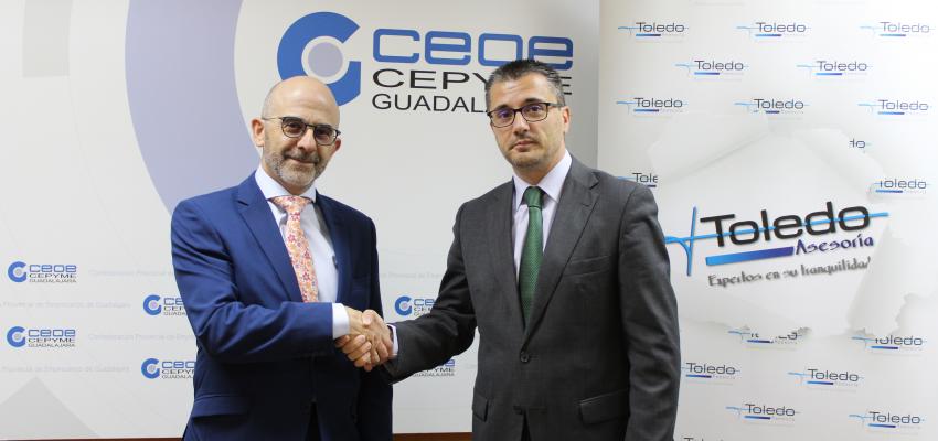 CEOE- CEPYME Guadalajara y Asesor�a Toledo renuevan su convenio de colaboraci�n