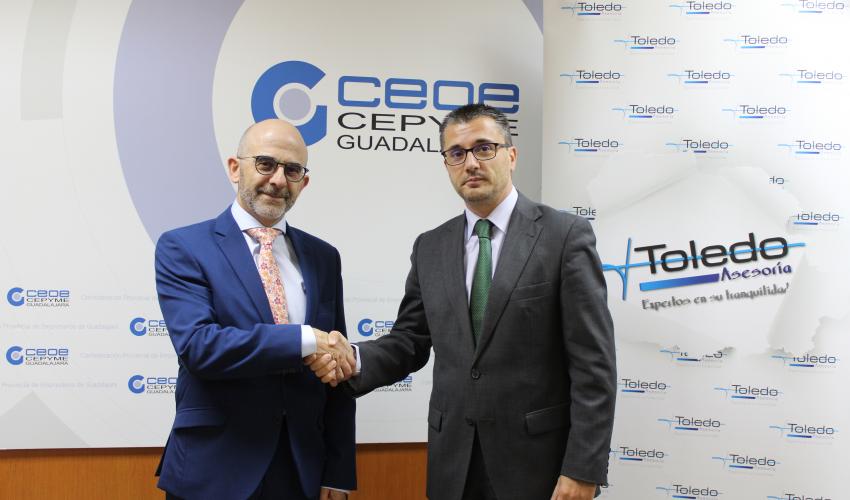 CEOE- CEPYME Guadalajara y Asesor�a Toledo renuevan su convenio de colaboraci�n