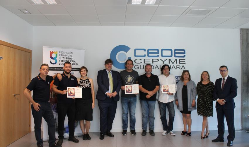 Entregados los premios del Marat�n de pinchos de la Federaci�n provincial de Turismo y Hosteler�a de Guadalajara