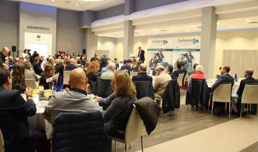 Juan Mar�a Nin G�nova cierra el ciclo de desayunos econ�micos de ‘Guadalajara Empresarial’ 2019 con aforo completo