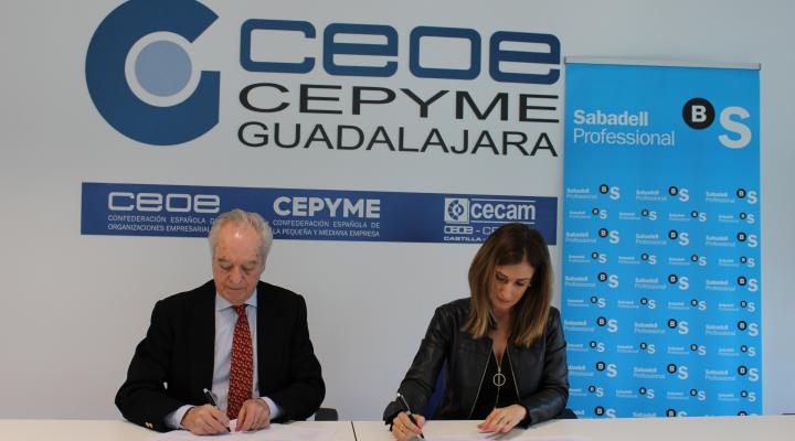 CEOE-CEPYME Guadalajara y Banco Sabadell renuevan su convenio de colaboraci�n