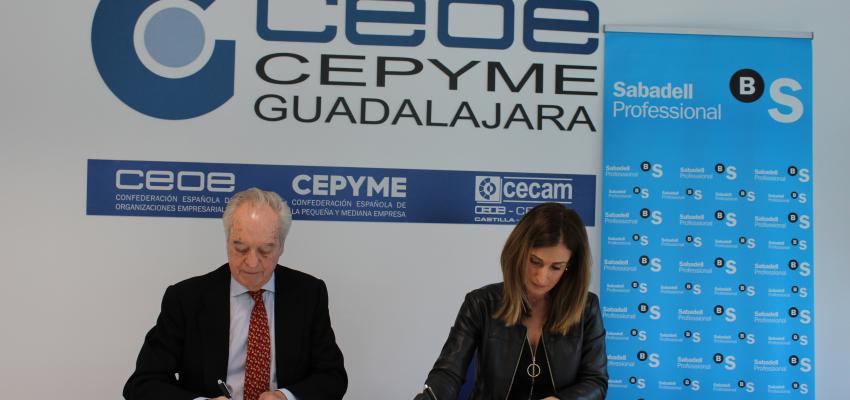 CEOE-CEPYME Guadalajara y Banco Sabadell renuevan su convenio de colaboraci�n