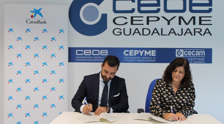 CEOE-CEPYME Guadalajara y CaixaBank renuevan su convenio de colaboraci�n