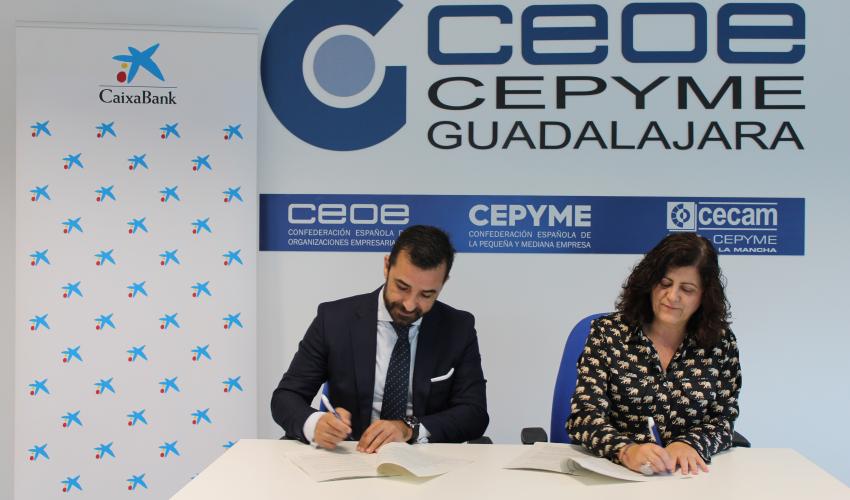 CEOE-CEPYME Guadalajara y CaixaBank renuevan su convenio de colaboraci�n