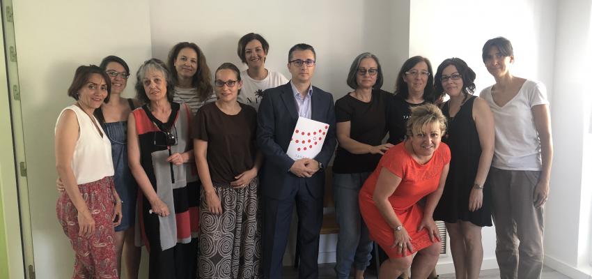 El secretario general de CEOE-CEPYME Guadalajara visita la lanzadera de empleo de Azuqueca de Henares
