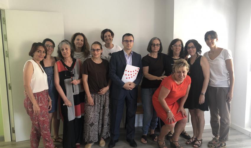 El secretario general de CEOE-CEPYME Guadalajara visita la lanzadera de empleo de Azuqueca de Henares