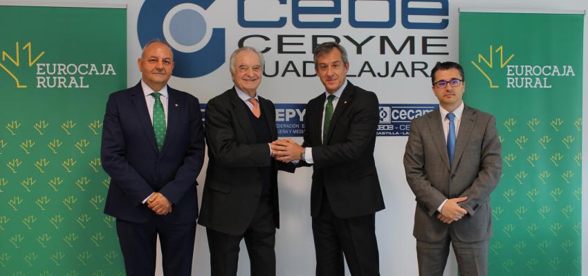 Eurocaja Rural y CEOE-CEPYME Guadalajara renuevan su apuesta por el desarrollo y crecimiento empresarial
