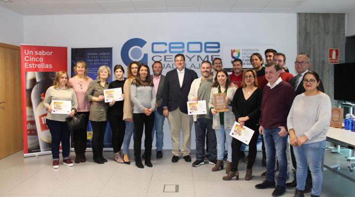 Entregados los premios del concurso de la ruta de la tapa de oto�o 2019 de la Federaci�n provincial de Turismo y Hosteler�a de Guadalajara