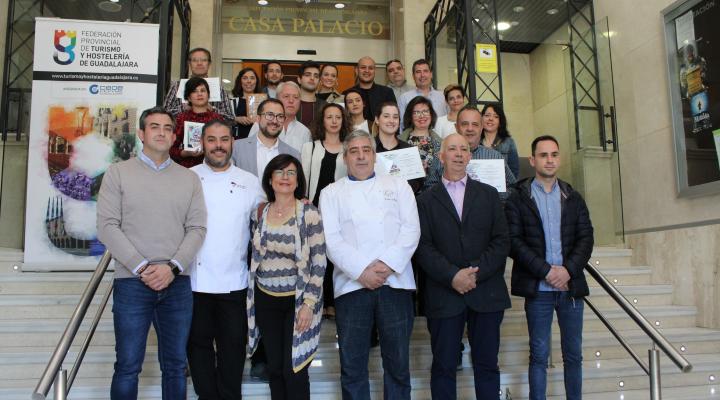 Entregados los premios del concurso de la ruta de la tapa de primavera 2019 de la Federaci�n provincial de Turismo y Hosteler�a de Guadalajara