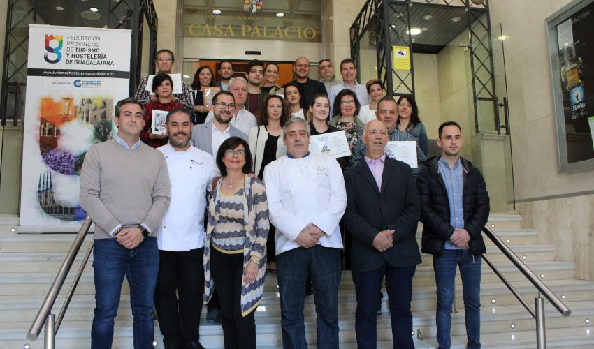 Entregados los premios del concurso de la ruta de la tapa de primavera 2019 de la Federaci�n provincial de Turismo y Hosteler�a de Guadalajara