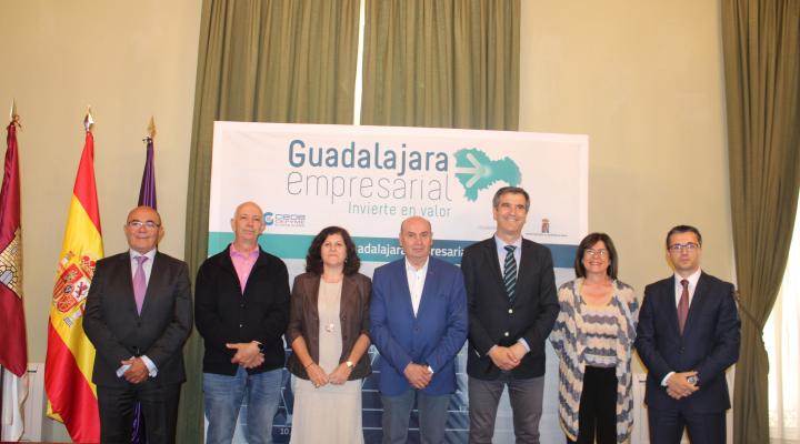 Diputaci�n Provincial, Ayuntamiento y CEOE-CEPYME Guadalajara renuevan el convenio del proyecto “Guadalajara Empresarial”