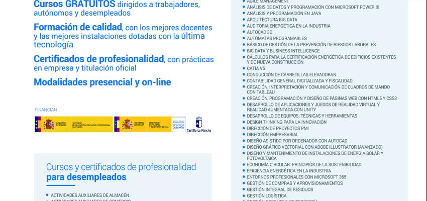 CEOE-CEPYME Guadalajara lanza su formaci�n para el �ltimo trimestre del a�o con una veintena de nuevos cursos gratuitos